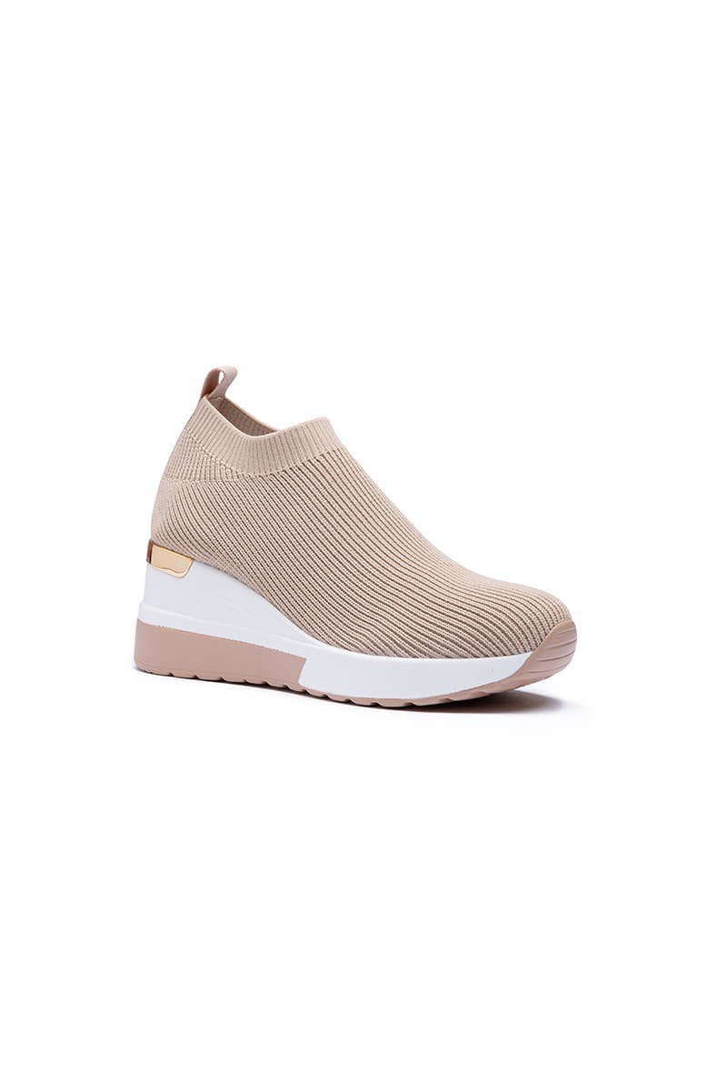 LADY GLORY – Engroshandel Slip on-sneakers – Kvinder – Slip-on sneakers med kilehæl og sokkedesign8