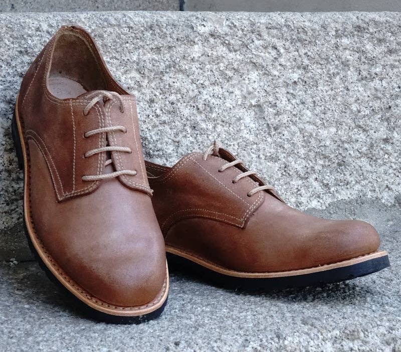 By The Mountain - Portuguese Handmade Footwear - Wholesale Derby Shoes - Men's - Annapurna Leather Derby Lace-up Shoes - Natural4