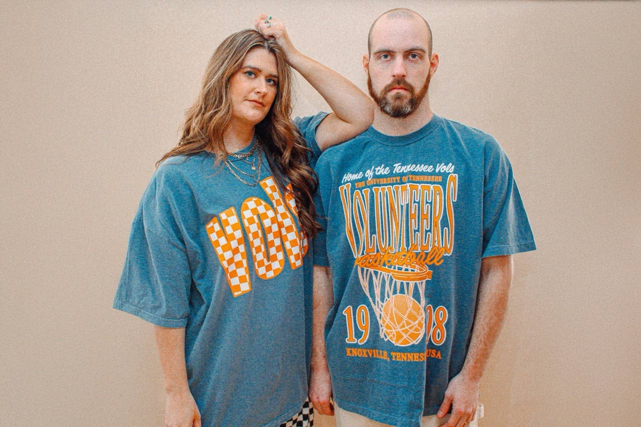 The Clandestine Underground - Vente T-shirt sérigraphié – unisexe - T-shirt en coton à carreaux Tennessee VOLS7