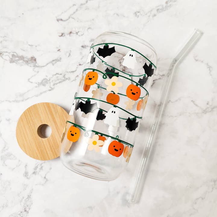 Halloween String Lights Beer Glass for wholesale by honeysheshome