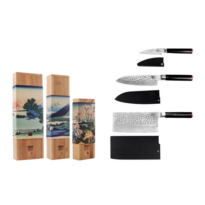 KOTAI - Wholesale Knife Set - Asian 3-Piece Knife Set - Pakka Collection1