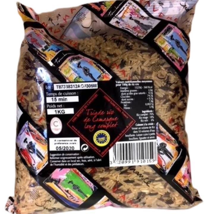 CANAVERE - Vente Riz - RIZ DE CAMARGUE IGP LONG TRIADE - 1 KG