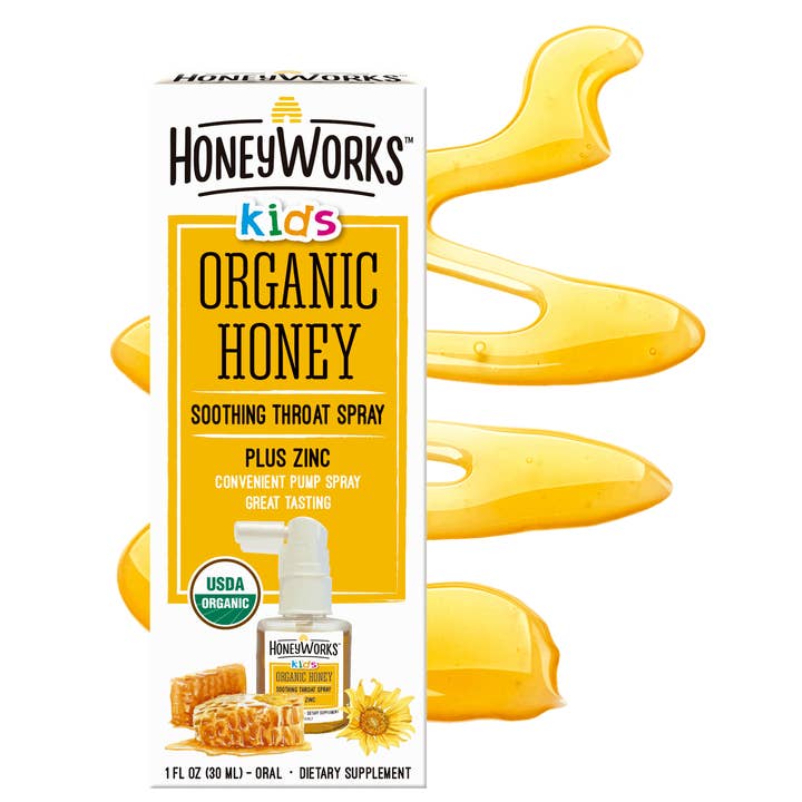 Børn Honeyworks™ Beroligende halsspray for engroshandel hos Honeyworks