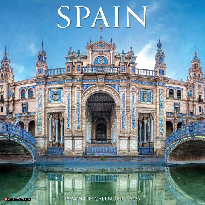Spain 2026 Wall Calendar for wholesale by Willow Creek Press & Gifts