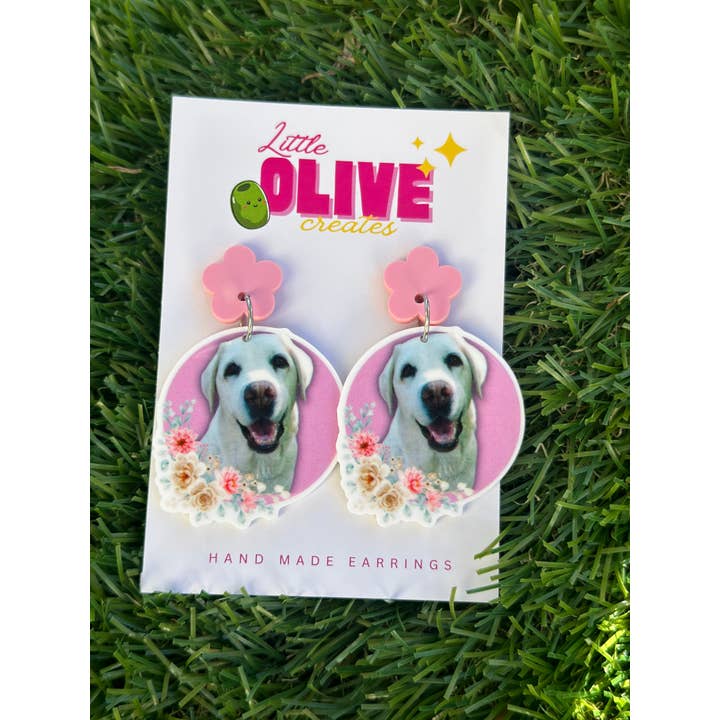 Little Olive Creates - Wholesale Dangle earrings - Fully Customisable Drop Statement Dangle or Stud Earrings - Your Design, Logo, Sports team, party theme Your Style!8