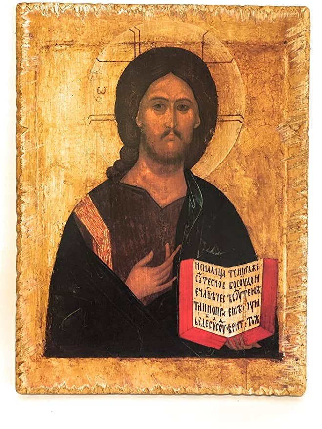 Wooden Master Jesus icon cm. 30x40 for wholesale by Costa Articoli Religiosi