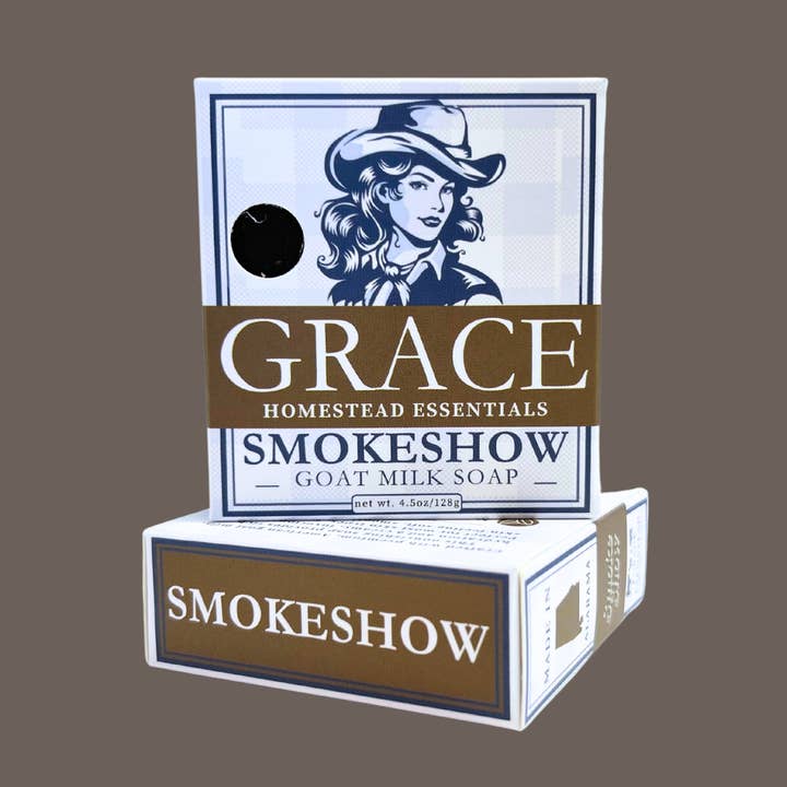 Savon en Barre au Lait de Chèvre Smokeshow pour la vente par Grace Homestead Essentials
