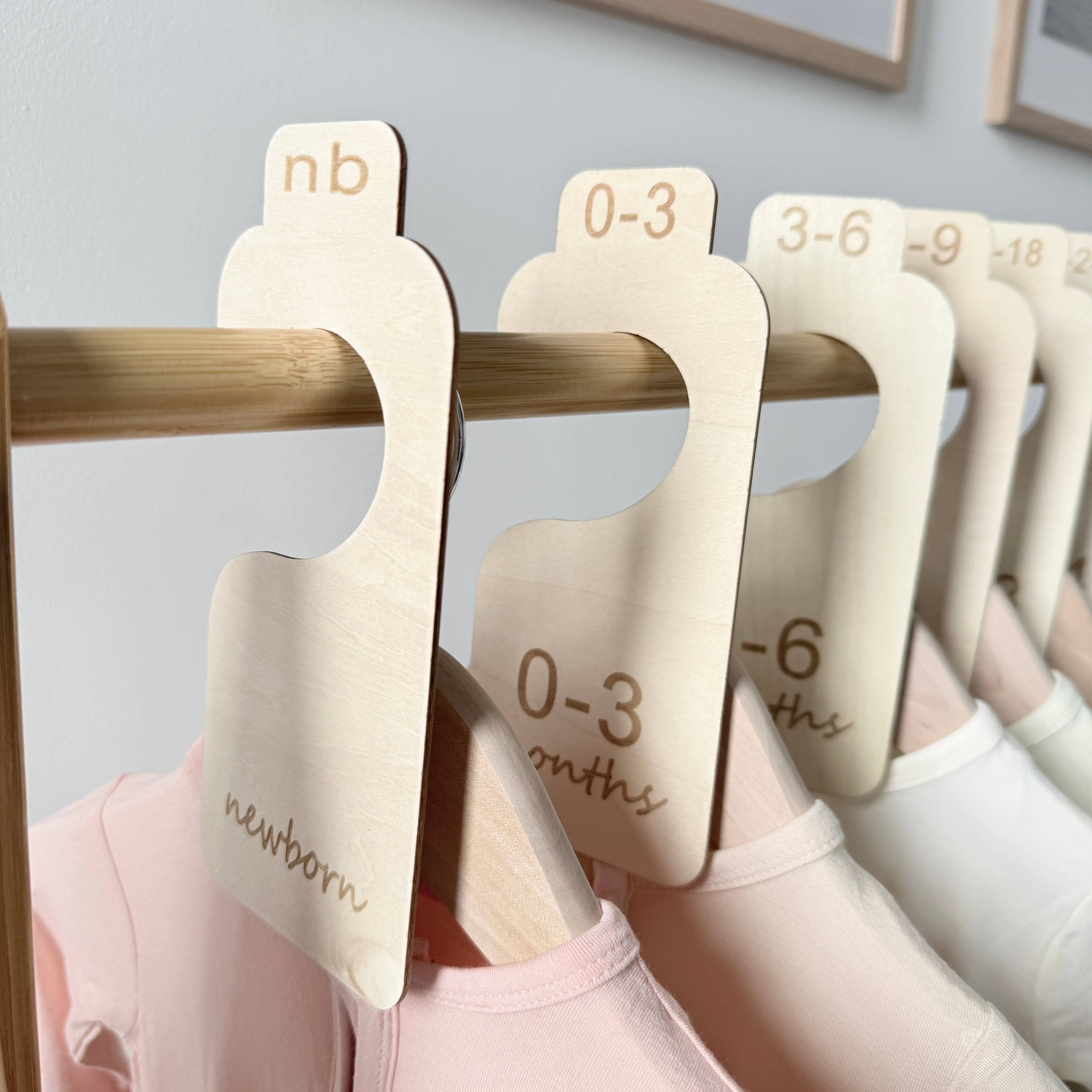 Ali+Oli - Wholesale Clothes Hangers - Baby Closet Size Dividers & Organizer – Newborn - 24 Months8