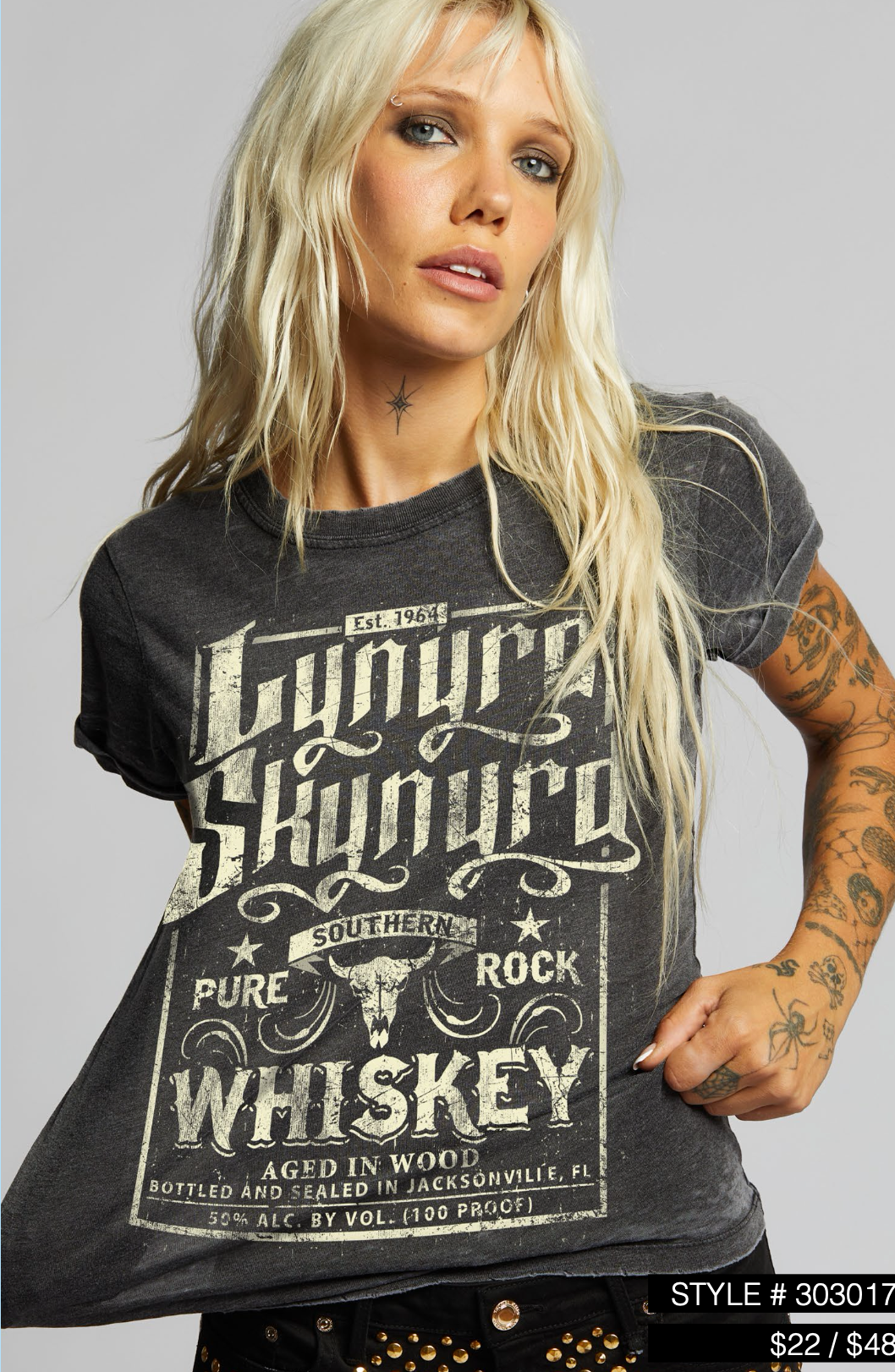 Black 303017 - 228 Lynyrd Skynyrd Ss Tee for wholesale on Faire1