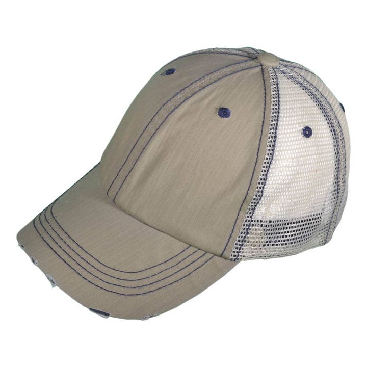 Buck Wholesale - Wholesale Trucker Hat - Unisex - Vintage Trucker Hats - Cotton Low Profile Unstructured