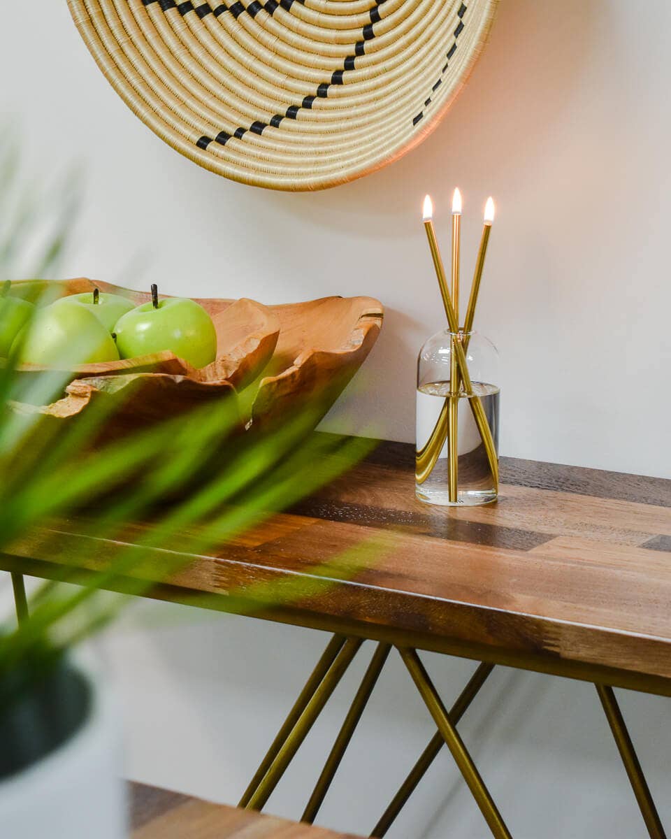 Everlasting Candle Co. - Wholesale Tapered Candle/Candlestick - Gold Everlasting Candle – Reusable Steel Candles [x1 Pack]14