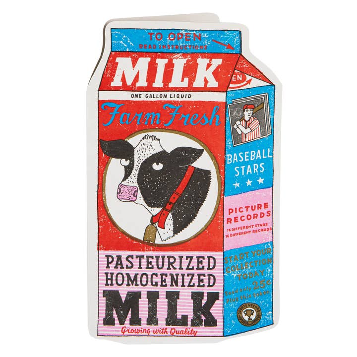 Cartone del latte | Ritaglio - Biglietto d'auguri per la vendita all'ingrosso da parte di Archivist Gallery | United States