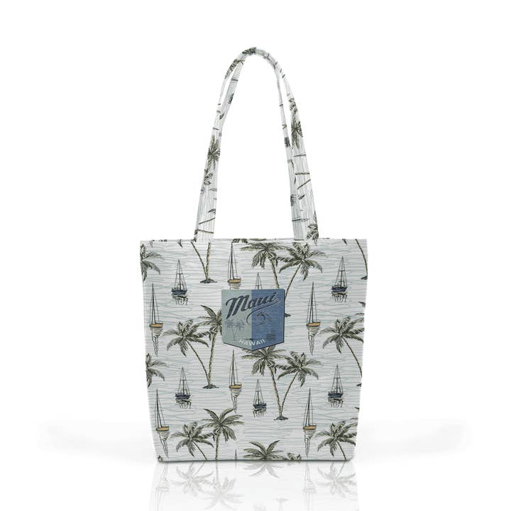 Sac quotidien personnalisable en cuir végétalien : Retro Sail Symphony pour la vente par Matrix