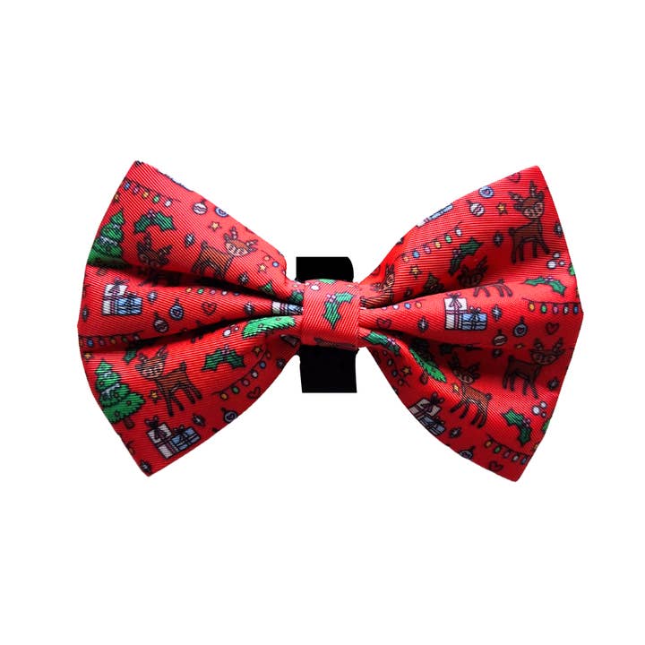 PawStory - Wholesale Pet Bow Tie - Dog - PawStory Merry Reindeer Christmas bowtie