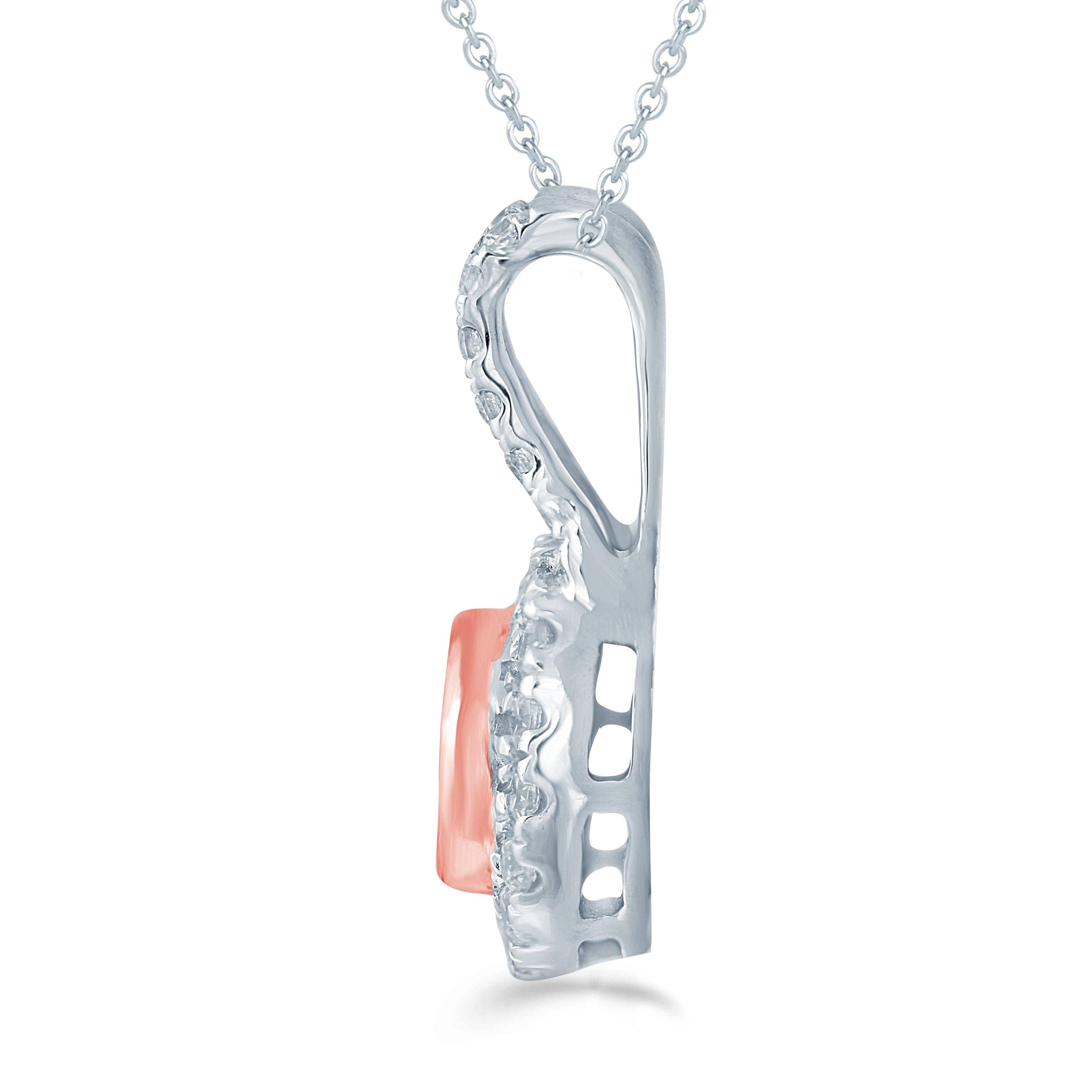 Fifth and Fine - Wholesale Jewelry Set - Set of 2 3/4CT TW Diamond Round Halo Fashion Pendant & Earri2