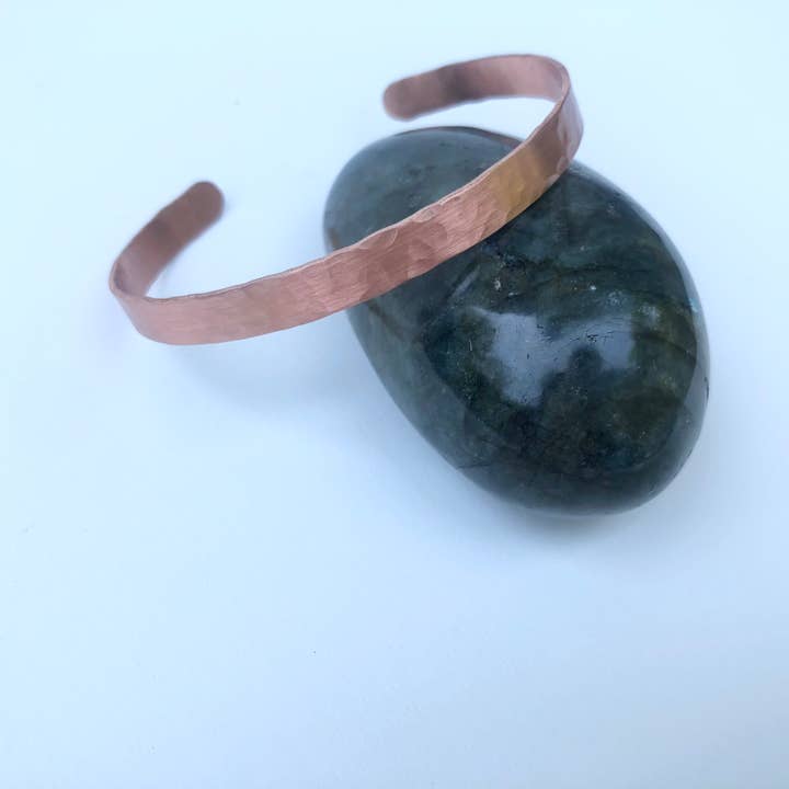 Rising Dawn Boutique - Wholesale Cuff Bracelet - Skinny copper hammered cuff