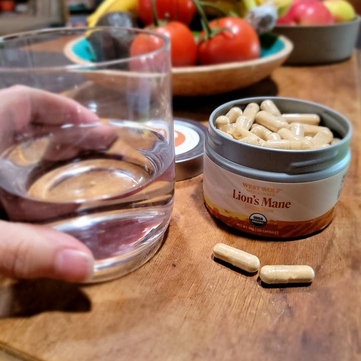 West Wolf Medicinals - Wholesale Oral Supplement/Vitamin - Organic Lion's Mane Potent Brain Support Supplement Capsules5