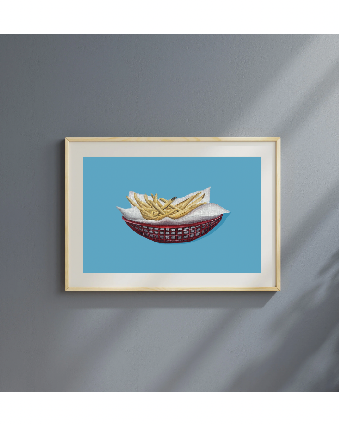 Audrey Gale + Art - Wholesale Art Print - “Basket of Fries” art print 1