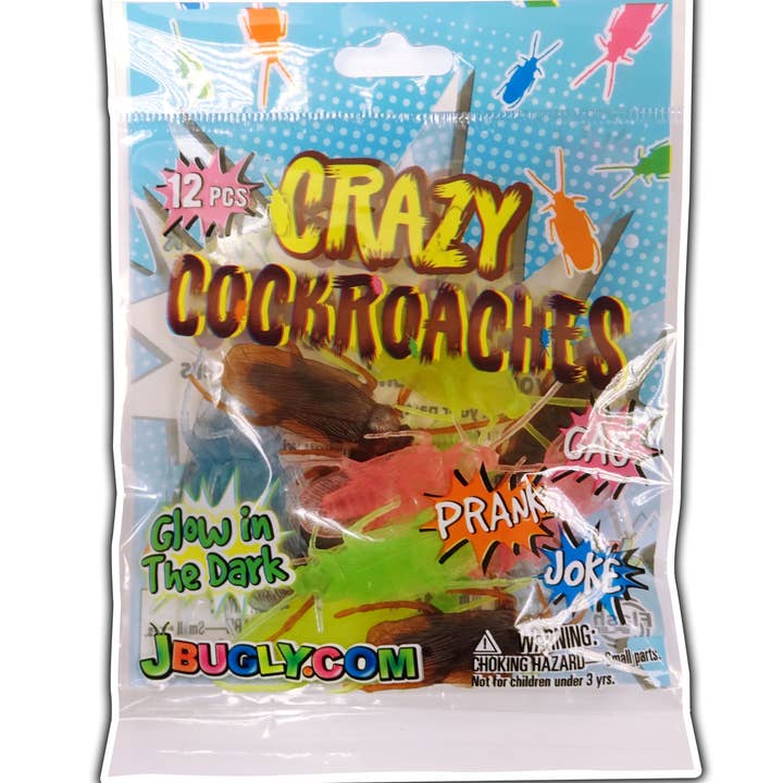 Flash Sales - Wholesale Gag Gift/Novelty Gift - Jbugly Crazy Cockroaches Glow in the Dark8