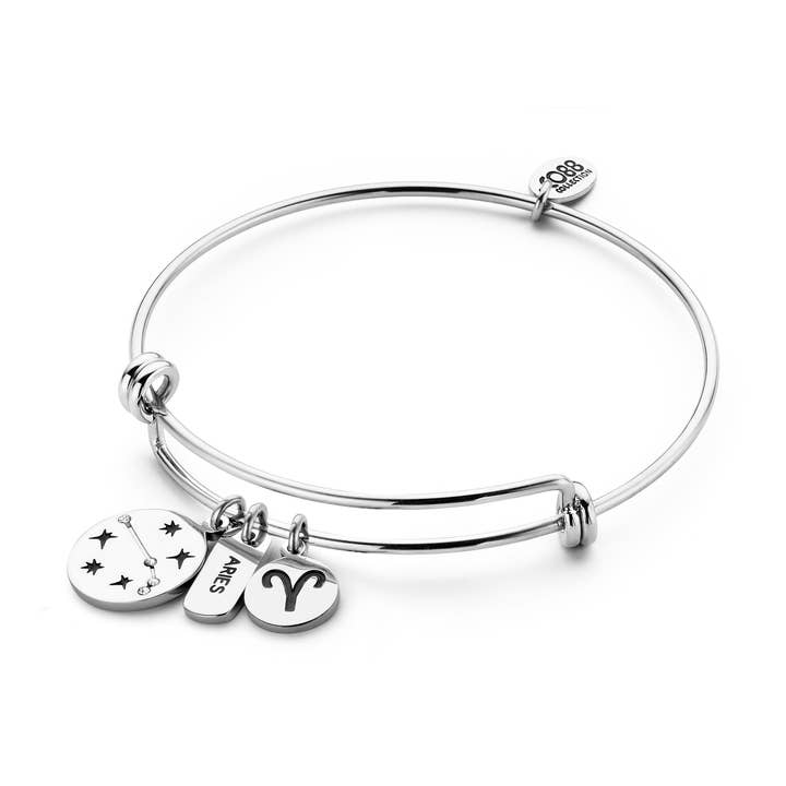 CO88 Collection - Wholesale Bedelarmbandje - CO88 stalen armband met dierenriem Aries IPS0