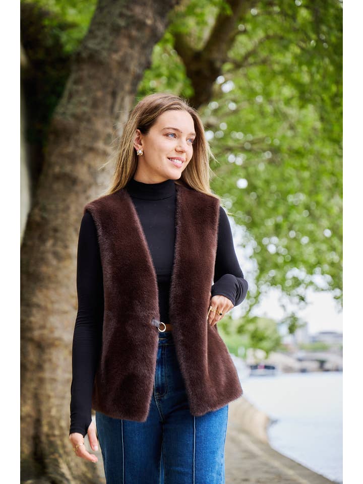 Giovanni Paris - Wholesale Fur/Faux Fur Coat - Women's - Mina Vest2