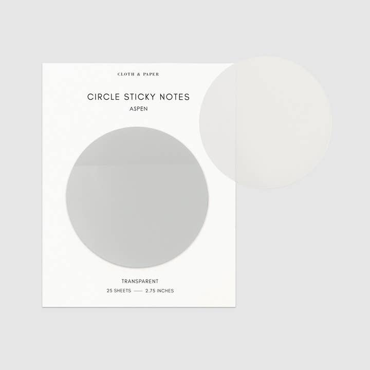 Cloth & Paper - Wholesale Sticky Notes - Transparent Circle Sticky Notes5