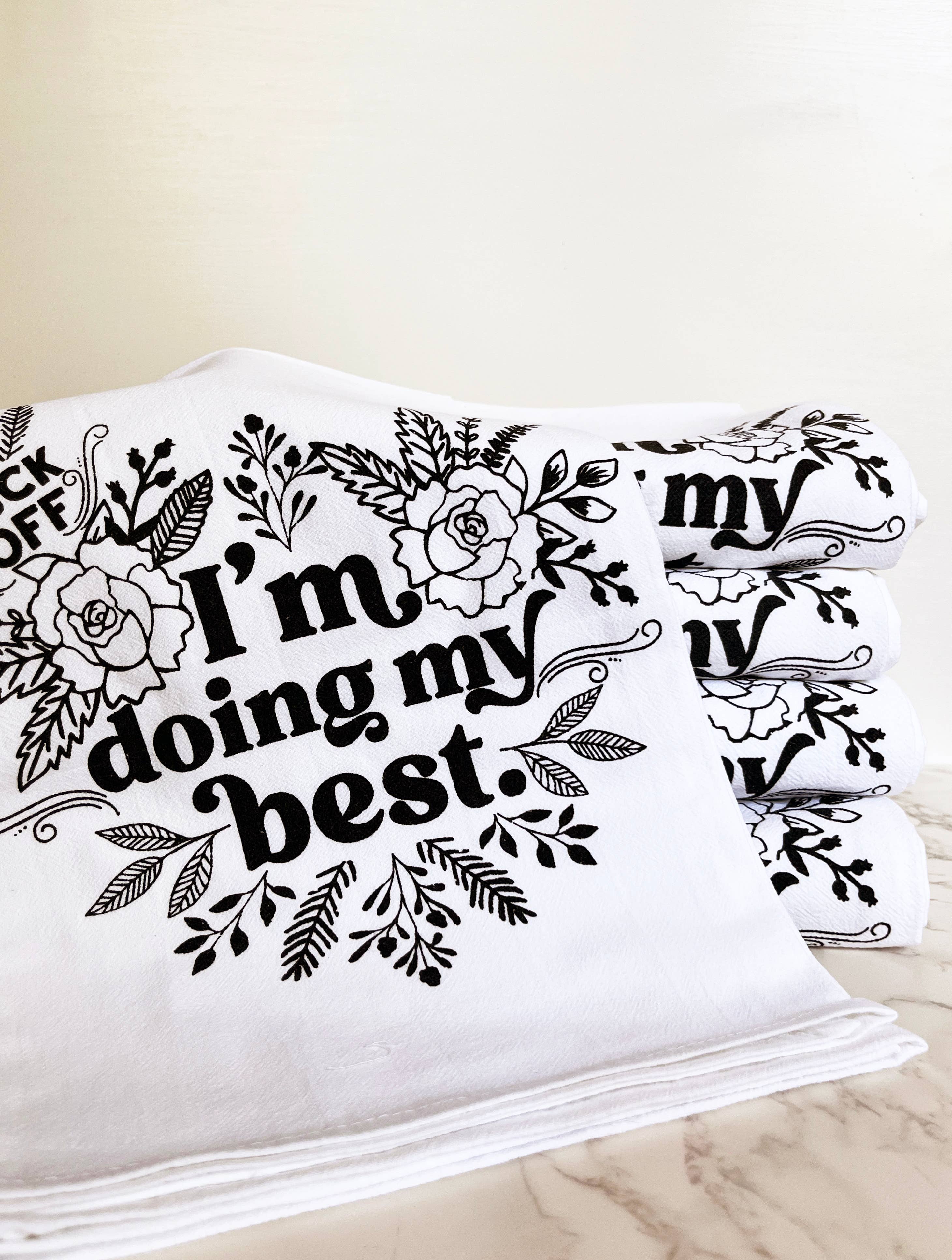 The Coin Laundry - Vendita all'ingrosso Strofinacci - Asciugamano da cucina I'm Doing My Best Funny2