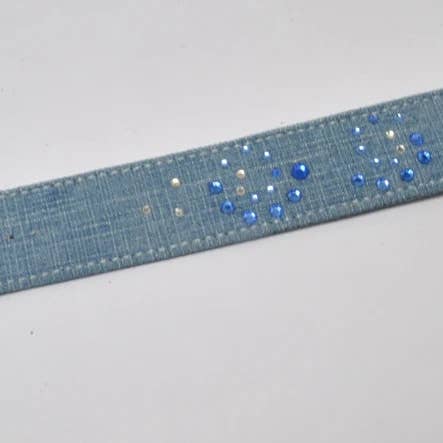 Declic - Wholesale Bangle Bracelet - Jeans and crystals bracelet 30, sale in 5 assorted designs7