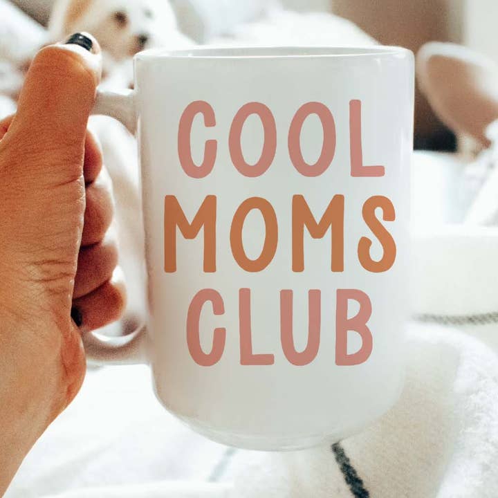 15 oz Cool Moms Club keramik kaffemugg, mors dag mugg för wholesale av Amber Marie Design
