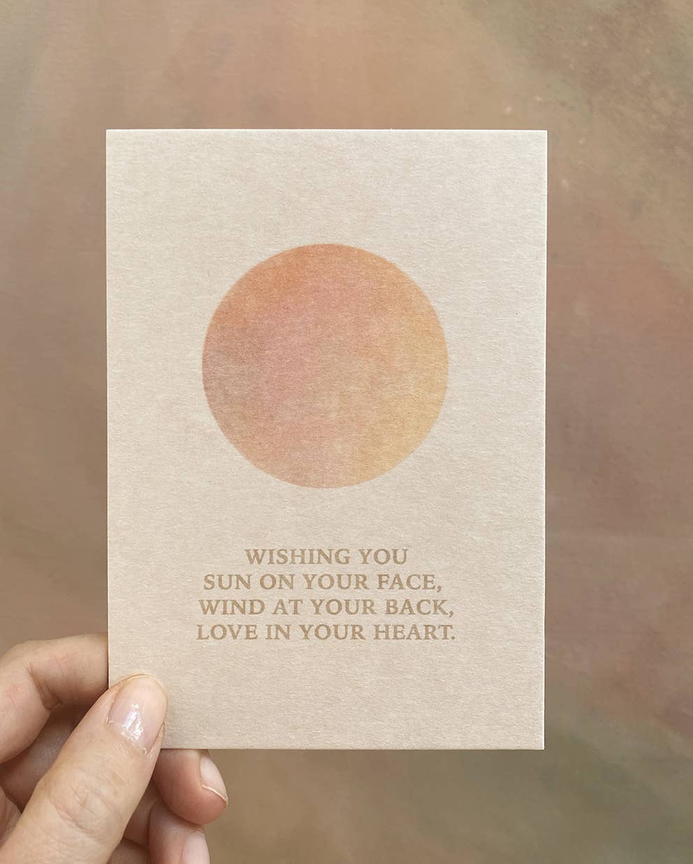 Anna Cosma - Vente Cartes postales - VOUS SOUHAITANT DU SOLEIL SUR VOTRE VISAGE, LE VENT DANS LE DOS... CARTE POSTALE1