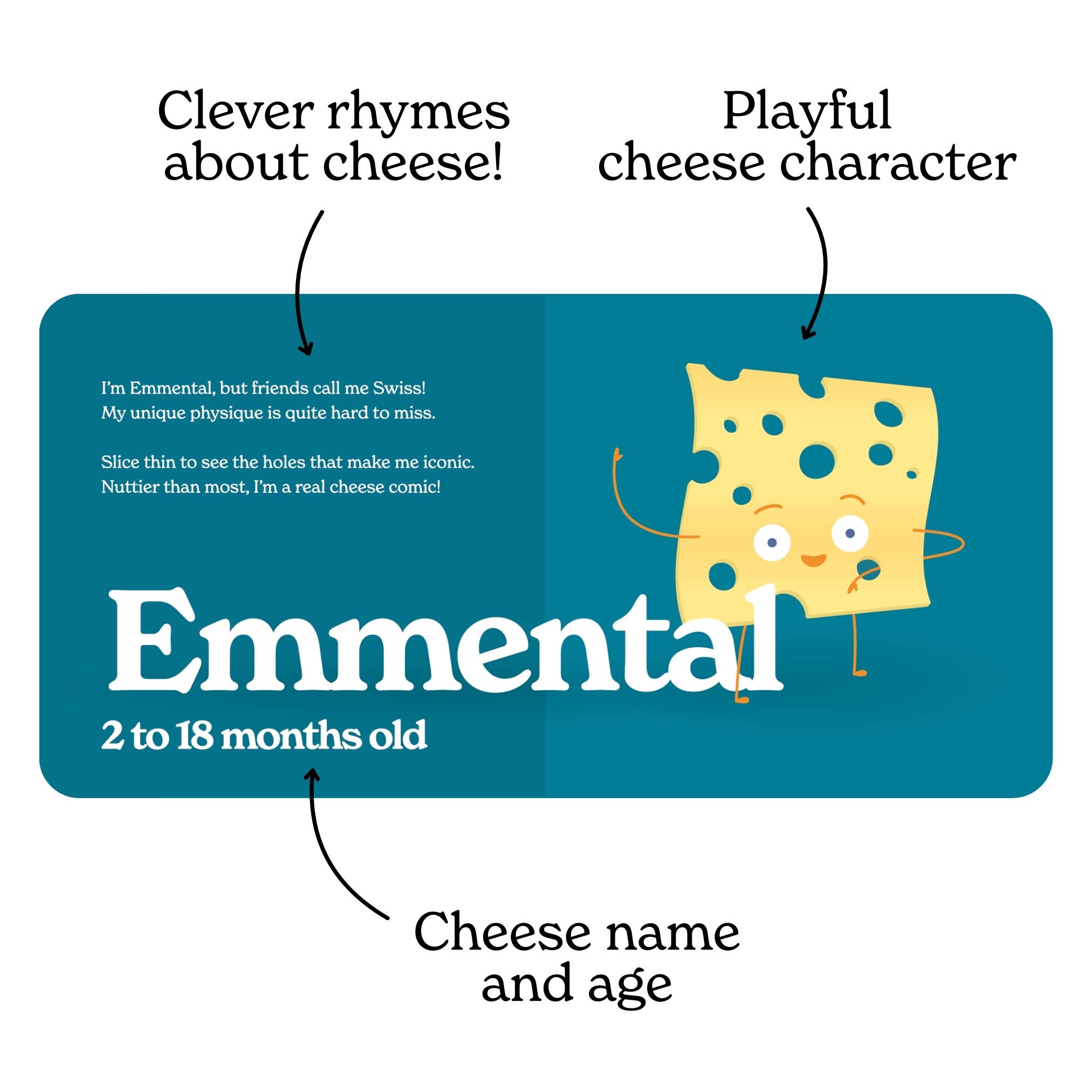 Chunky Deli - Wholesale Baby & Toddler Book (0-2) - Little Book of Cheese2