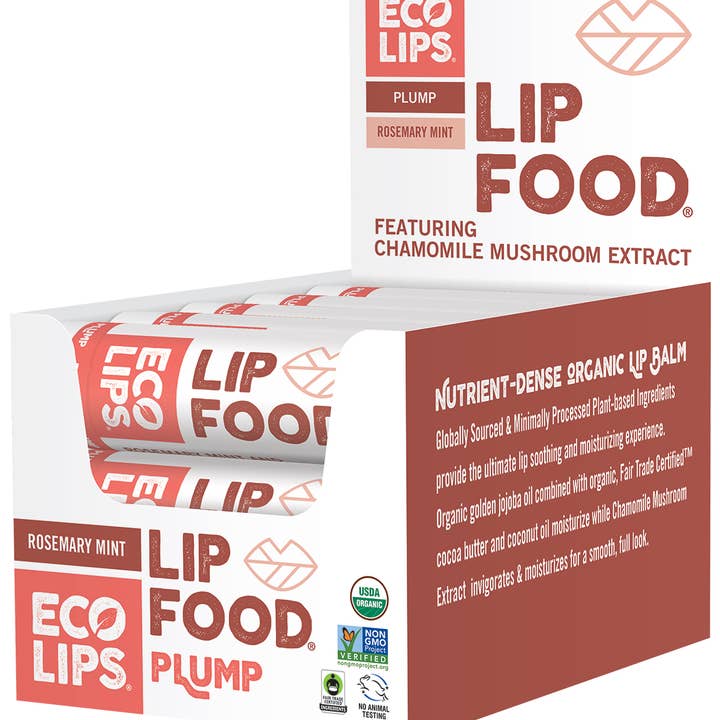 Eco Lips & Bug Soother – wholesale Lip Balm – Lip Food Lip Balm 15-ct display