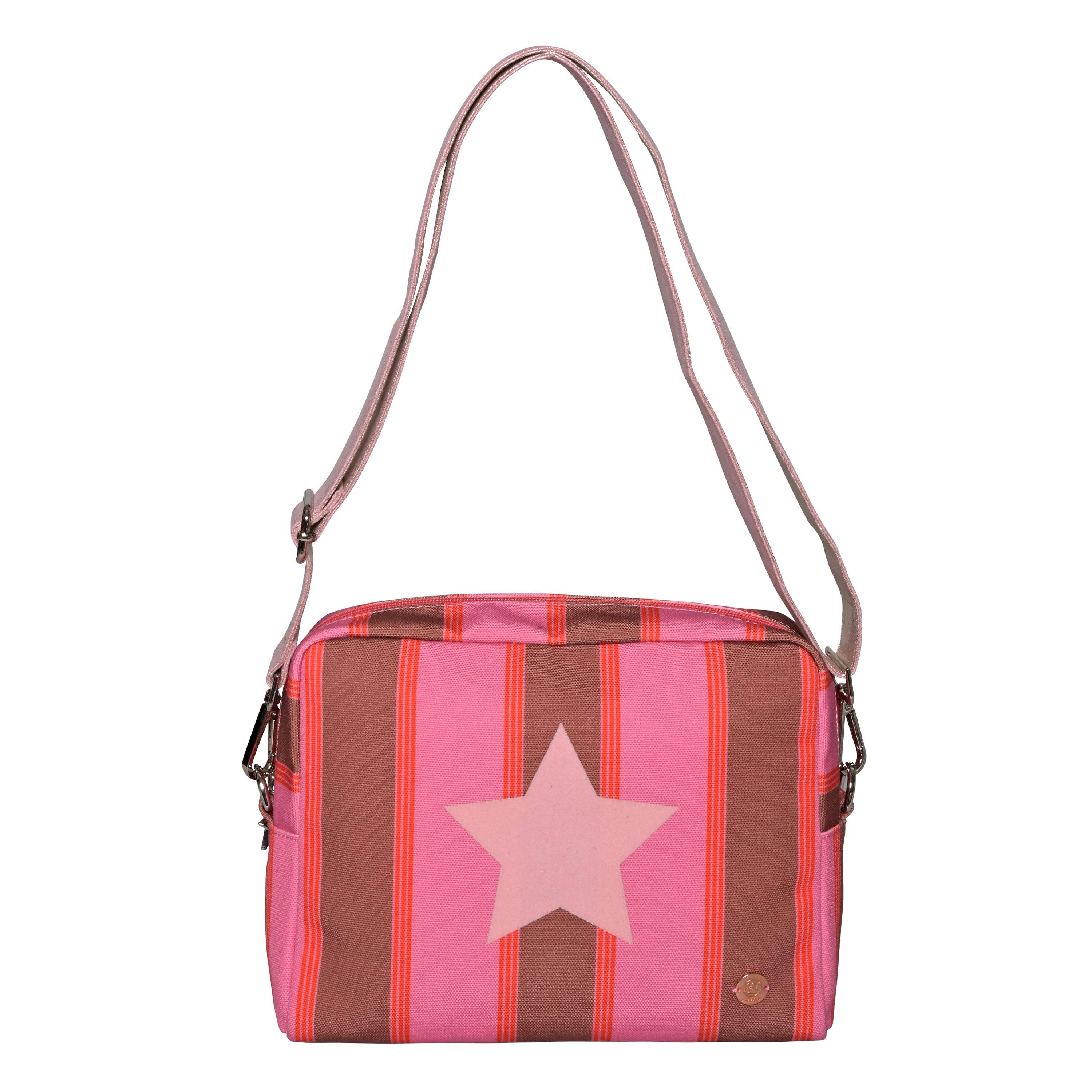 cute stuff GmbH - Wholesale Makeup/Cosmetic Bag - Kosmetiktasche Star-cs Streifen in Pink0