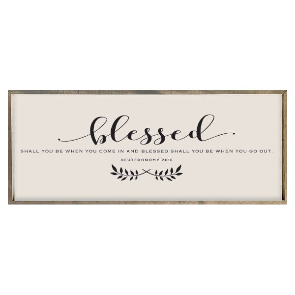 24x60 Thin Oak- Blessed Shall You Be for wholesale by Brayden and Brooks