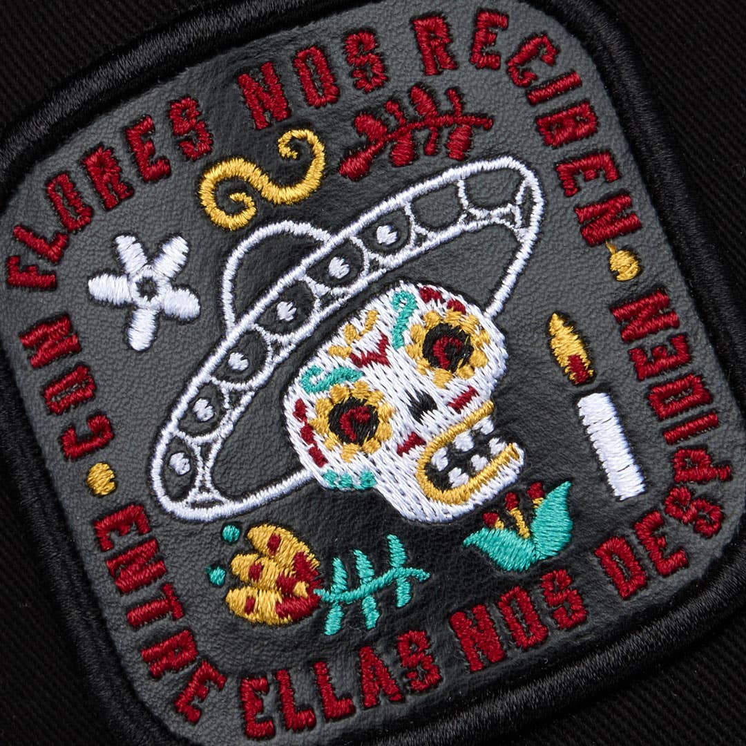 Black "Catrinas" Cap – Death has never looked so alive! for wholesale on Faire3