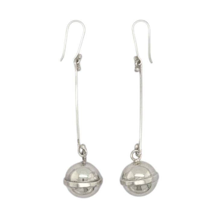 STERLING SILVER STILL ORBS EARRINGS for wholesale by Balaam Design