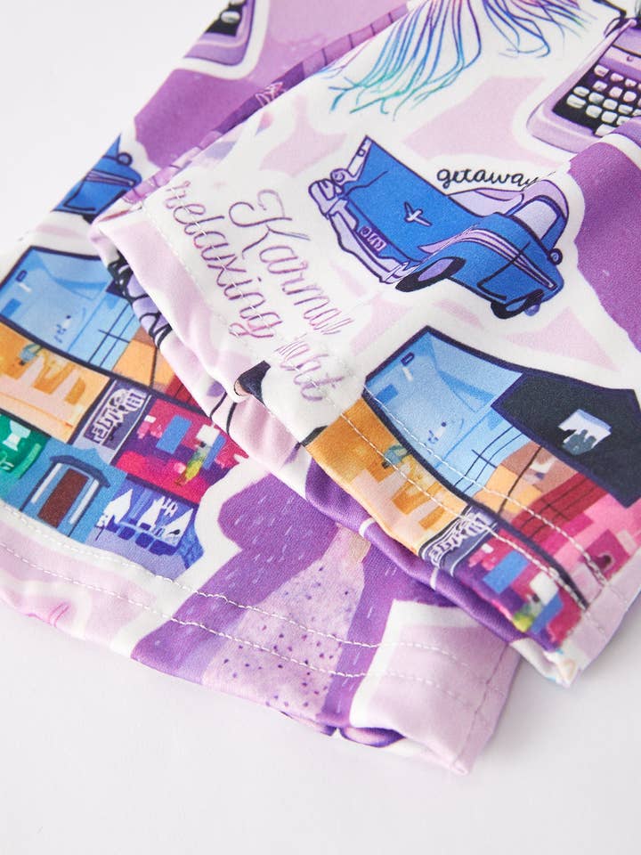 Rylee Faith Designs - Wholesale Top & Pant Set - Kids - Spring and Summer TS Print Short Sleeve Pants Set2