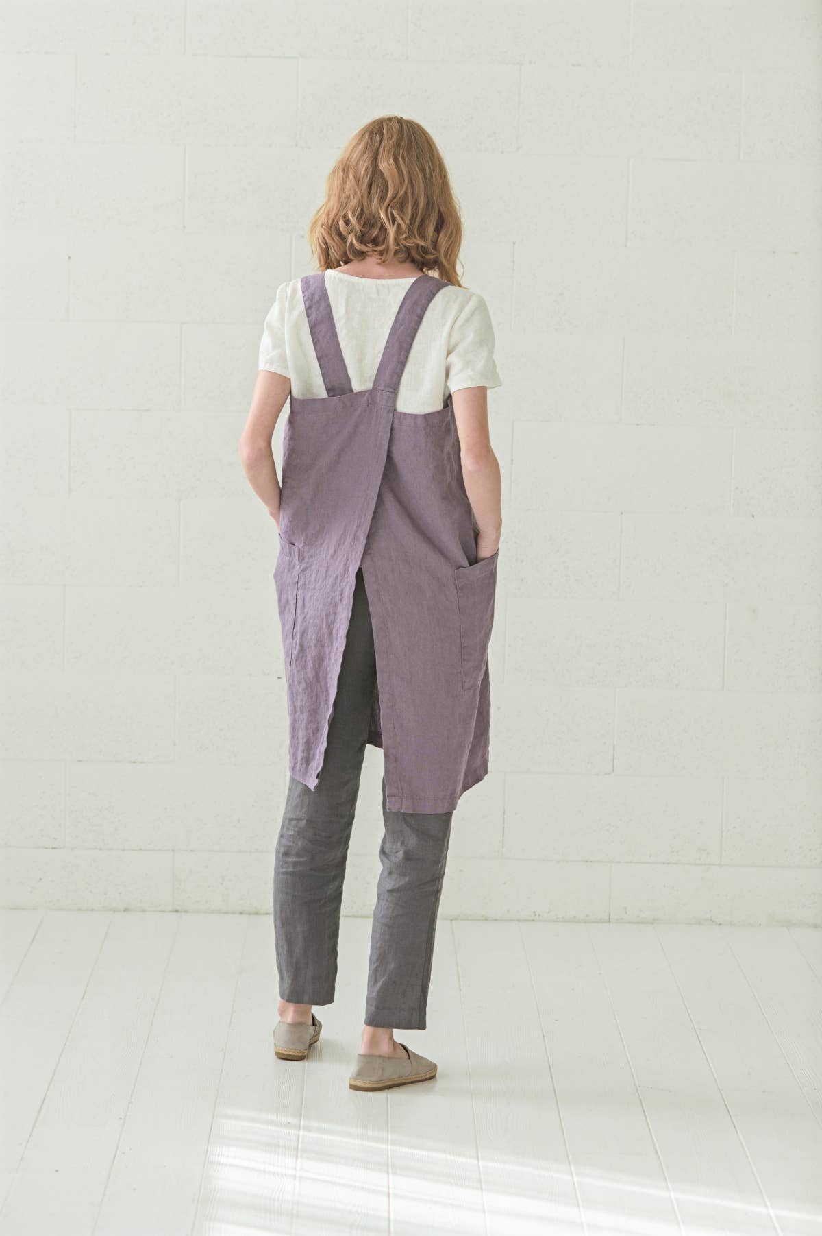 Epic Linen - Wholesale Apron - Linen Japanese Style Apron in Various Colors1