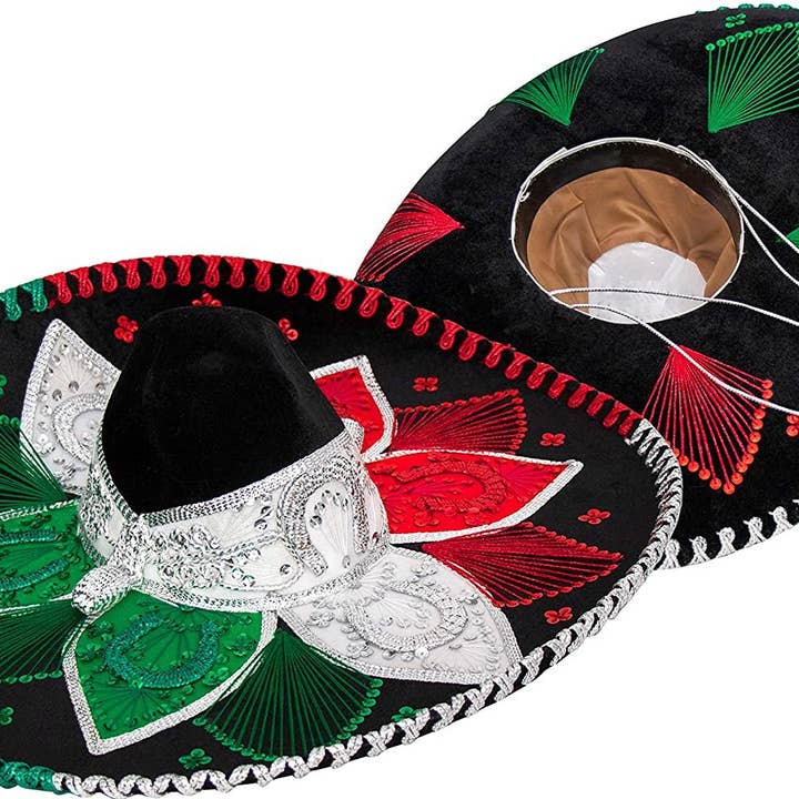 FESTMEX - Wholesale Cowboy Hat - Unisex - Authentic Adult Mexican Sombrero Mariachi Charro Hat, Premium Mexican Hat for Costume Parties, 5 de Mayo, 16 de Septiembre