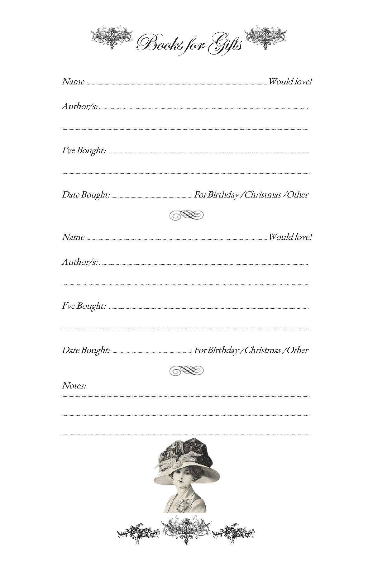 VINTAGE LADIES COLLECTION – wholesale Notebook – Vintage Ladies Collection: BOOKLOVERS LOG DELUXE EDITION10