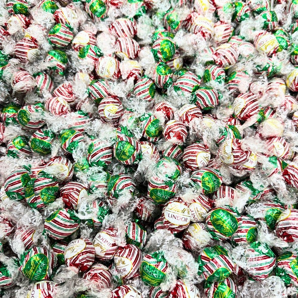 Candy In Bulk - Vente Friandises enrobées de chocolat - Lindt LINDOR Truffes au chocolat assorties à la menthe poivrée – Sac en vrac économique2