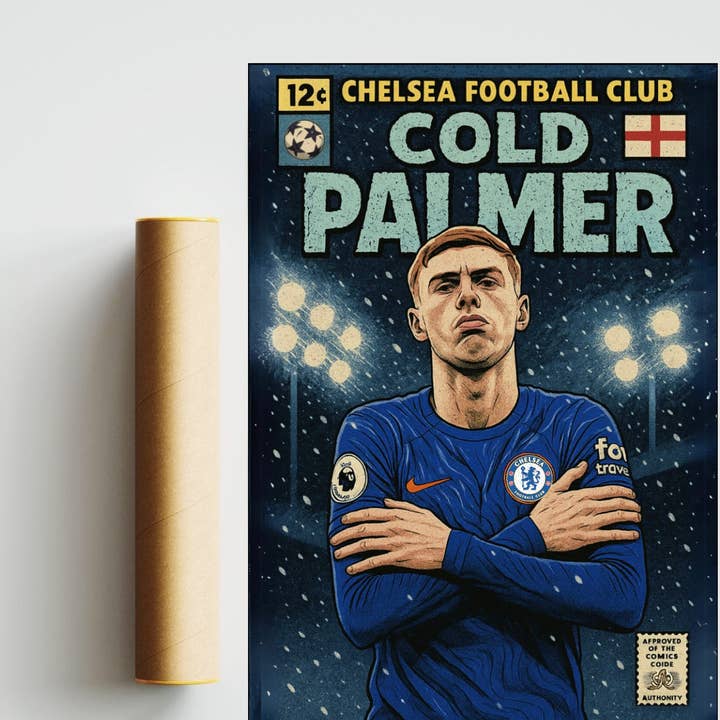 Cole “Cold” Palmer Comic Book Style A3 Print for wholesale by niclasico.co.uk