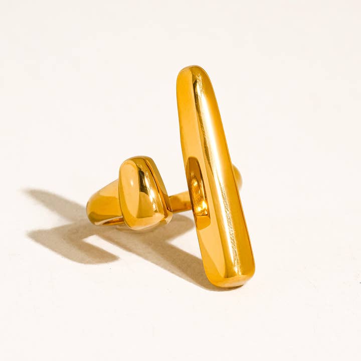 Flânerie by MAIQ - Wholesale Cocktail/Statement Ring - 18K Gold Non-Tarnish Statement Rings7