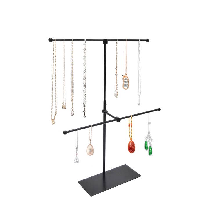 FIXTUREDISPLAYS - Wholesale Jewelry Stand & Display - Bracelet & Necklace Jewelry Organizer Display Height Adjustable Height 16772