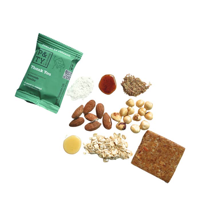 P&TY Granola Co. - Wholesale Snack Bar - Thank You Granola Bar: Almond, Vanilla3
