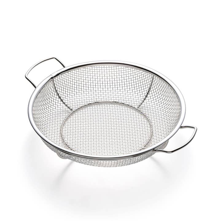 Fox Run Brands - Vendita all'ingrosso Utensile/attrezzo da cucina - Cestello per griglia a rete poco profonda in acciaio inossidabile Outset, 12" x 15"