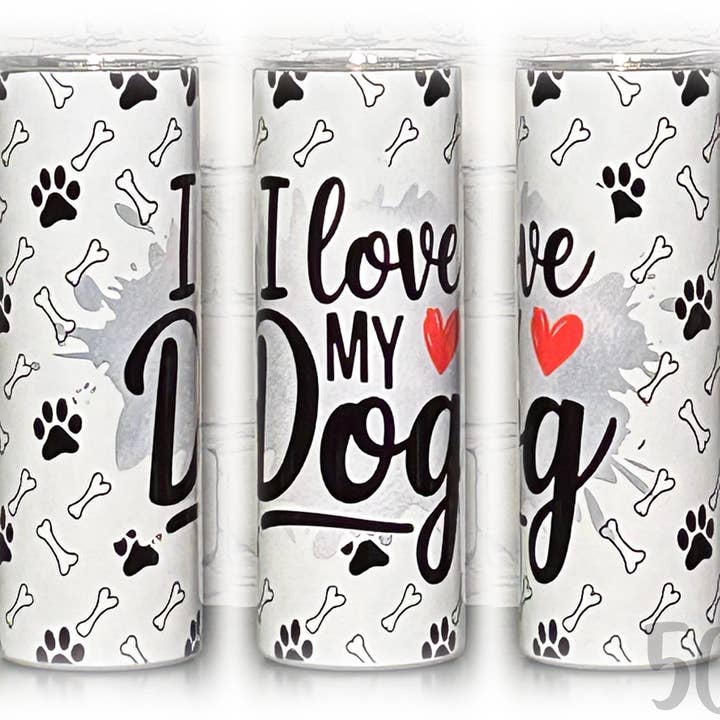 I Love My Dog Tumbler for wholesale by 5C's Wholesale