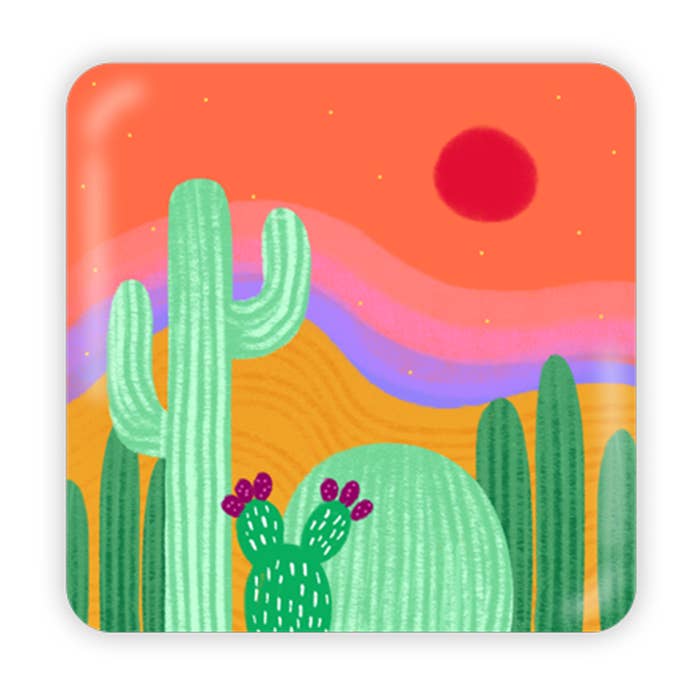 Metal Magnet - Saguaro para venta al por mayor de Squidly Designs