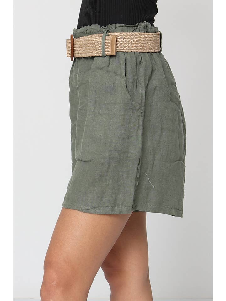LÉA & LUC - Wholesale Shorts - Women's - 100% linen shorts REF. 50574