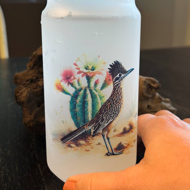 Wilde Nomad - Vendita all'ingrosso Bicchiere/tazza - BICCHIERE DI BIRRA IN LATTINA GHIACCIATO ROADRUNNER & CACTUS2